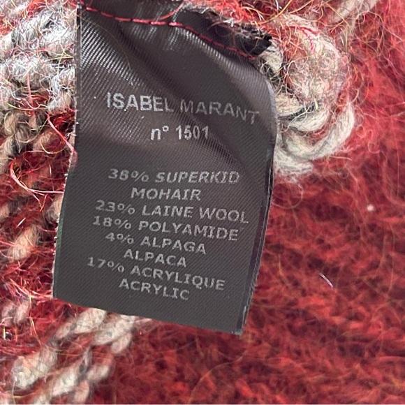 Isabel Marant rust grey mix super kid mohair blend sweater, see measurements - Picture 3 of 13